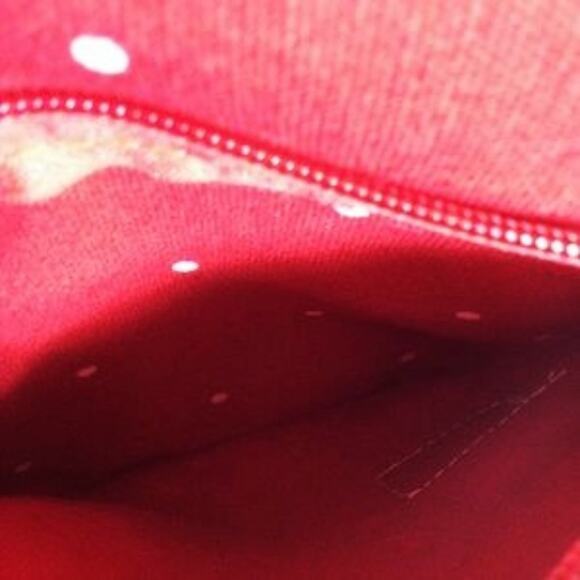 Jing Pin Crossbody Polkadot Purse Bag Red - Picture 4 of 6